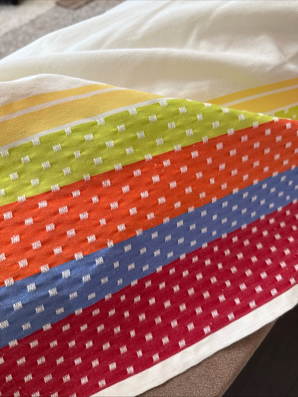 Fiesta brand vintage tablecloth 83x55” dining